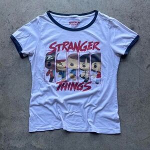 vintage 2000s stranger things baby tee ringer